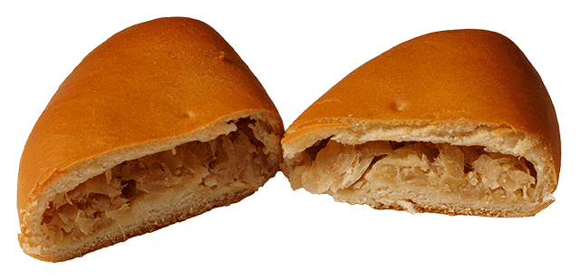 Пирожок с капустой и яйцом, 100 гр